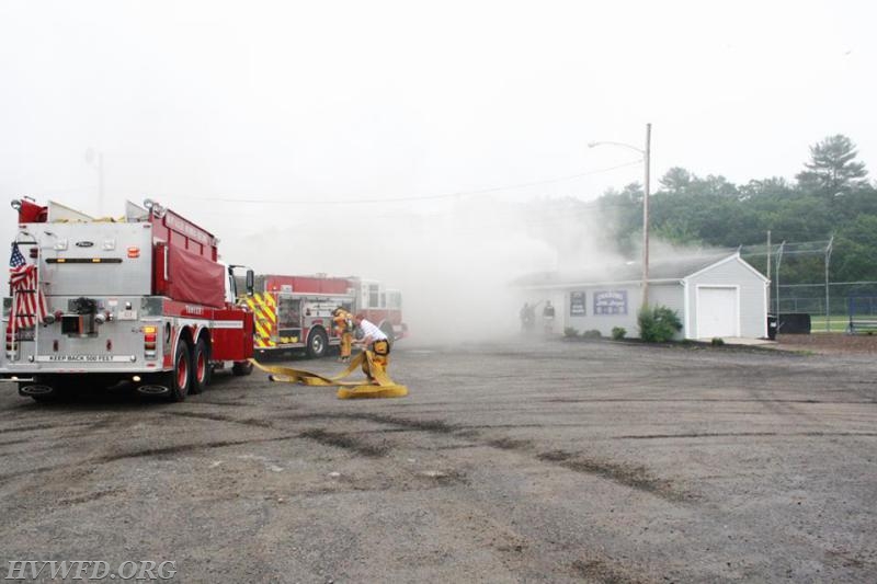 Dow Field Concession Stand Fire